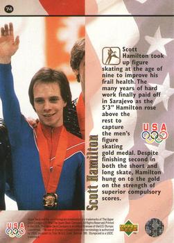 1996 Upper Deck USA Olympicards #74 Scott Hamilton Back