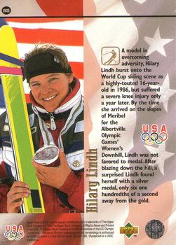 1996 Upper Deck USA Olympicards #85 Hilary Lindh Back