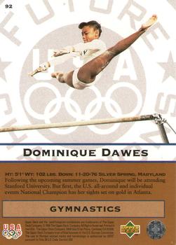 1996 Upper Deck USA Olympicards #92 Dominique Dawes Back
