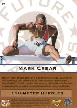 1996 Upper Deck USA Olympicards #94 Mark Crear Back