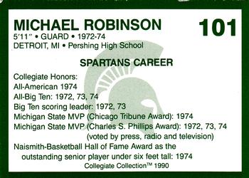 1990 Collegiate Collection Michigan State Spartans #101 Michael Robinson Back