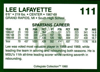 1990 Collegiate Collection Michigan State Spartans #111 Lee Lafayette Back