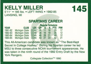 1990 Collegiate Collection Michigan State Spartans #145 Kelly Miller Back