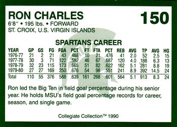 1990 Collegiate Collection Michigan State Spartans #150 Ron Charles Back