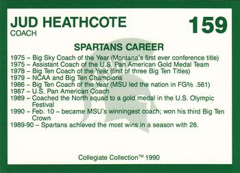 1990 Collegiate Collection Michigan State Spartans #159 Jud Heathcote Back