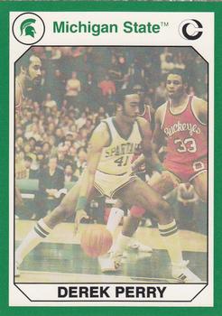 1990 Collegiate Collection Michigan State Spartans #169 Derek Perry Front