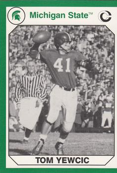 1990 Collegiate Collection Michigan State Spartans #48 Tom Yewcic Front