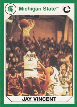 1990 Collegiate Collection Michigan State Spartans #123 Jay Vincent Front