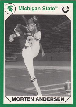 1990 Collegiate Collection Michigan State Spartans #93 Morten Andersen Front