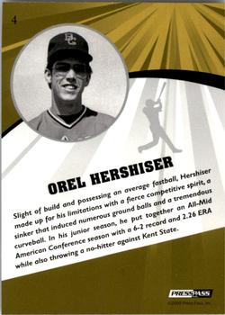 2009 Press Pass Fusion #4 Orel Hershiser Back