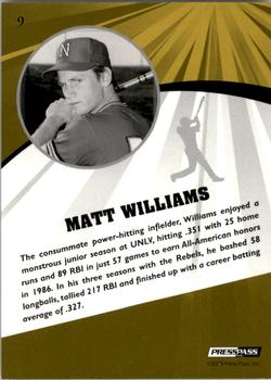 2009 Press Pass Fusion #9 Matt Williams Back