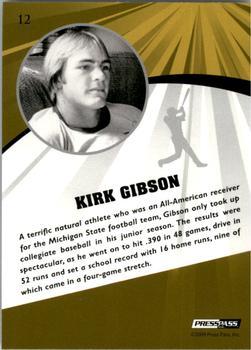 2009 Press Pass Fusion #12 Kirk Gibson Back