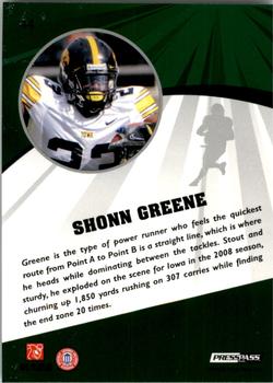 2009 Press Pass Fusion #44 Shonn Greene Back