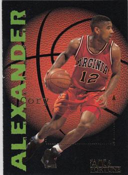 1995 Signature Rookies Fame and Fortune #1 Cory Alexander Front