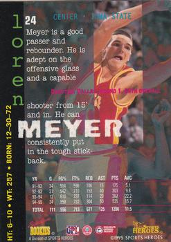 1995 Signature Rookies Fame and Fortune #24 Loren Meyer Back