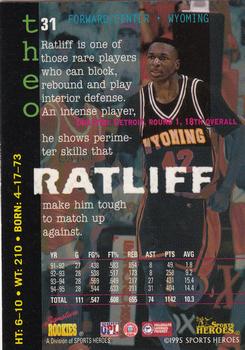 1995 Signature Rookies Fame and Fortune #31 Theo Ratliff Back