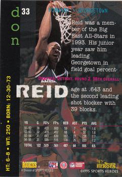 1995 Signature Rookies Fame and Fortune #33 Don Reid Back