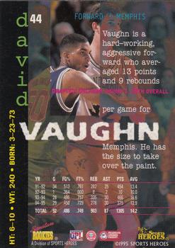 1995 Signature Rookies Fame and Fortune #44 David Vaughn Back