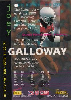 1995 Signature Rookies Fame and Fortune #68 Joey Galloway Back