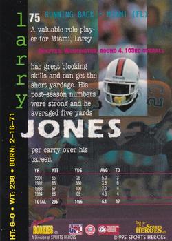 1995 Signature Rookies Fame and Fortune #75 Larry Jones Back