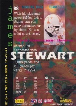 1995 Signature Rookies Fame and Fortune #88 James Stewart Back