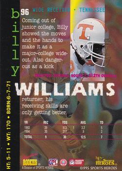 1995 Signature Rookies Fame and Fortune #96 Billy Williams Back