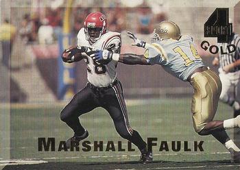 1994 Classic Four Sport - Gold #52 Marshall Faulk Front