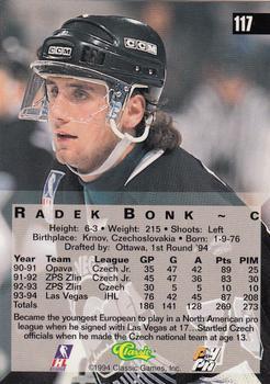 1994 Classic Four Sport - Printer's Proofs #117 Radek Bonk Back