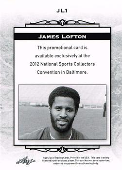 2012 Leaf National Convention #JL1 James Lofton Back