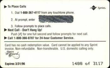 1994-95 Classic Assets - Phone Cards $2 #NNO Jamal Mashburn Back