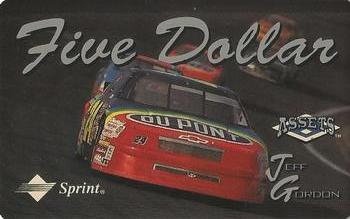 1994-95 Classic Assets - Phone Cards $5 #NNO Jeff Gordon Front