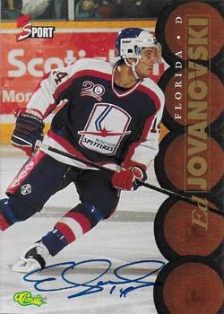 1995-96 Classic Five Sport Signings - Autographs #NNO Ed Jovanovski Front