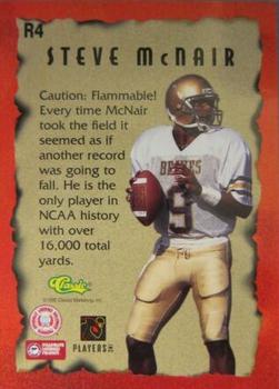 1995 Classic Five Sport - On Fire #R4 Steve McNair Back