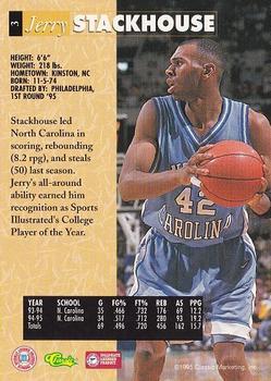 1995 Classic Five Sport - Printer's Proofs #3 Jerry Stackhouse Back