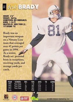 1995 Classic Five Sport - Printer's Proofs #51 Kyle Brady Back