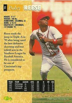 1995 Classic Five Sport - Printer's Proofs #98 Calvin Reese Back