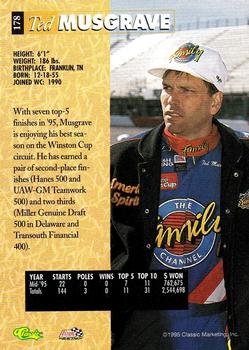 1995 Classic Five Sport - Printer's Proofs #178 Ted Musgrave Back