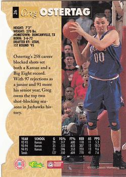 1995 Classic Five Sport - Silver Die Cuts #26 Greg Ostertag Back