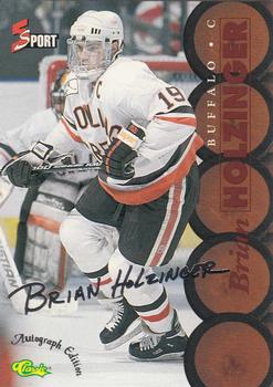 1995-96 Classic Five Sport Signings #S77 Brian Holzinger Front