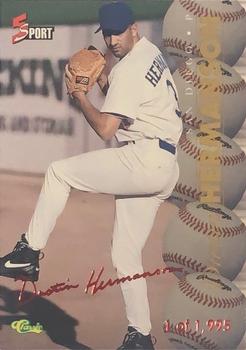 1995-96 Classic Five Sport Signings - Red Signature #S66 Dustin Hermanson Front
