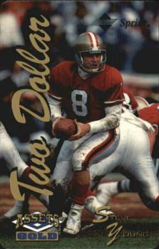 1995 Classic Assets Gold - Phone Cards $2 #NNO Steve Young Front