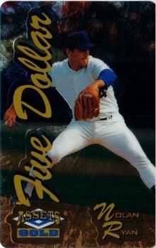 1995 Classic Assets Gold - Phone Cards $5 Microlined #4 Nolan Ryan Front