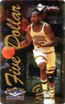 1995 Classic Assets Gold - Phone Cards $5 Microlined #16 Glenn Robinson Front