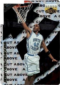 1996 Classic Clear Assets - A Cut Above #CA9 Jerry Stackhouse Front