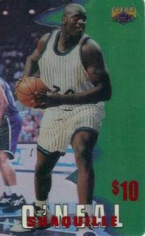 1996 Classic Clear Assets - Phone Cards $10 #1 Shaquille O'Neal Front