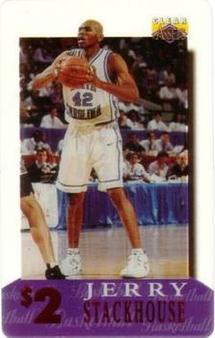 1996 Classic Clear Assets - Phone Cards $2 #3 Jerry Stackhouse Front