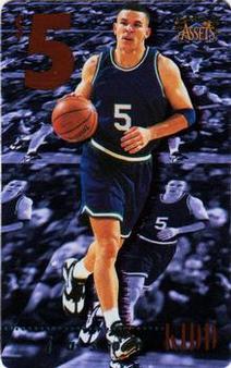 1996 Classic Clear Assets - Phone Cards $5 #8 Jason Kidd Front