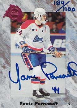 1991 Classic Four Sport - Autographs #NNO Yanic Perreault Front