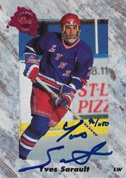1991 Classic Four Sport - Autographs #NNO Yves Sarault Front