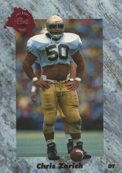 1991 Classic Four Sport - French #145 Chris Zorich Front